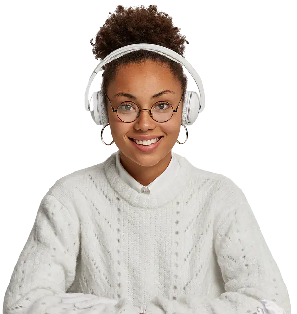 Students in language lab