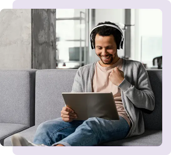 Students in language lab