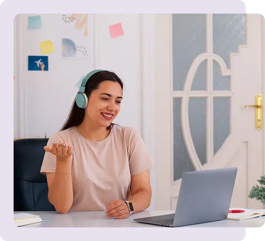 Students in language lab